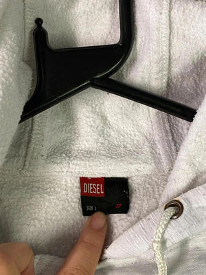 Diesel Denim Division White Hoodie – Size L