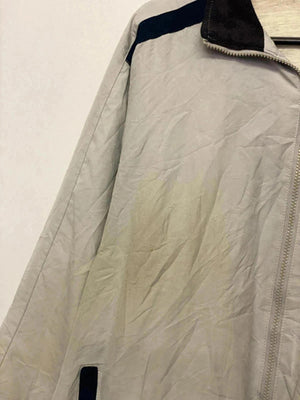 Reebok Men's Lightweight Windbreaker Jacket Grey and Navy