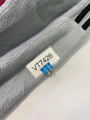 Adidas Men's Grey and Burgundy Full-Zip Activewear Jacket