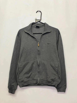 Nike Men's Grey Full-Zip Activewear Jacket