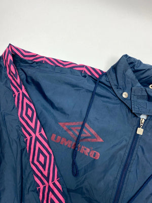 Vintage Umbro Navy & Pink Windbreaker Jacket