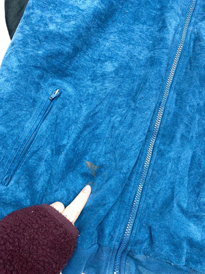 Adidas Vintage Blue and White Track Jacket