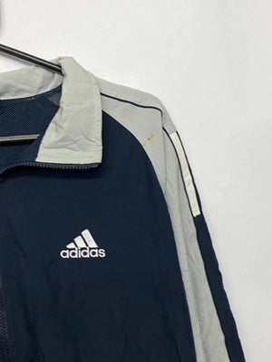 Vintage Adidas Navy & Grey Full-Zip Track Jacket