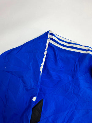 Adidas Reversible Blue & Black 1/4 Zip Windbreaker Fleece Pullover