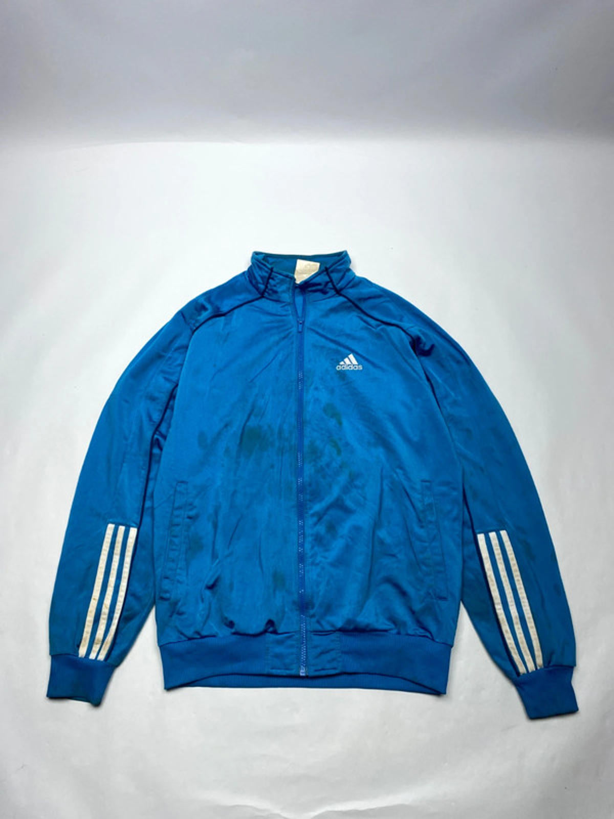 Adidas Blue 3-Stripes Track Jacket