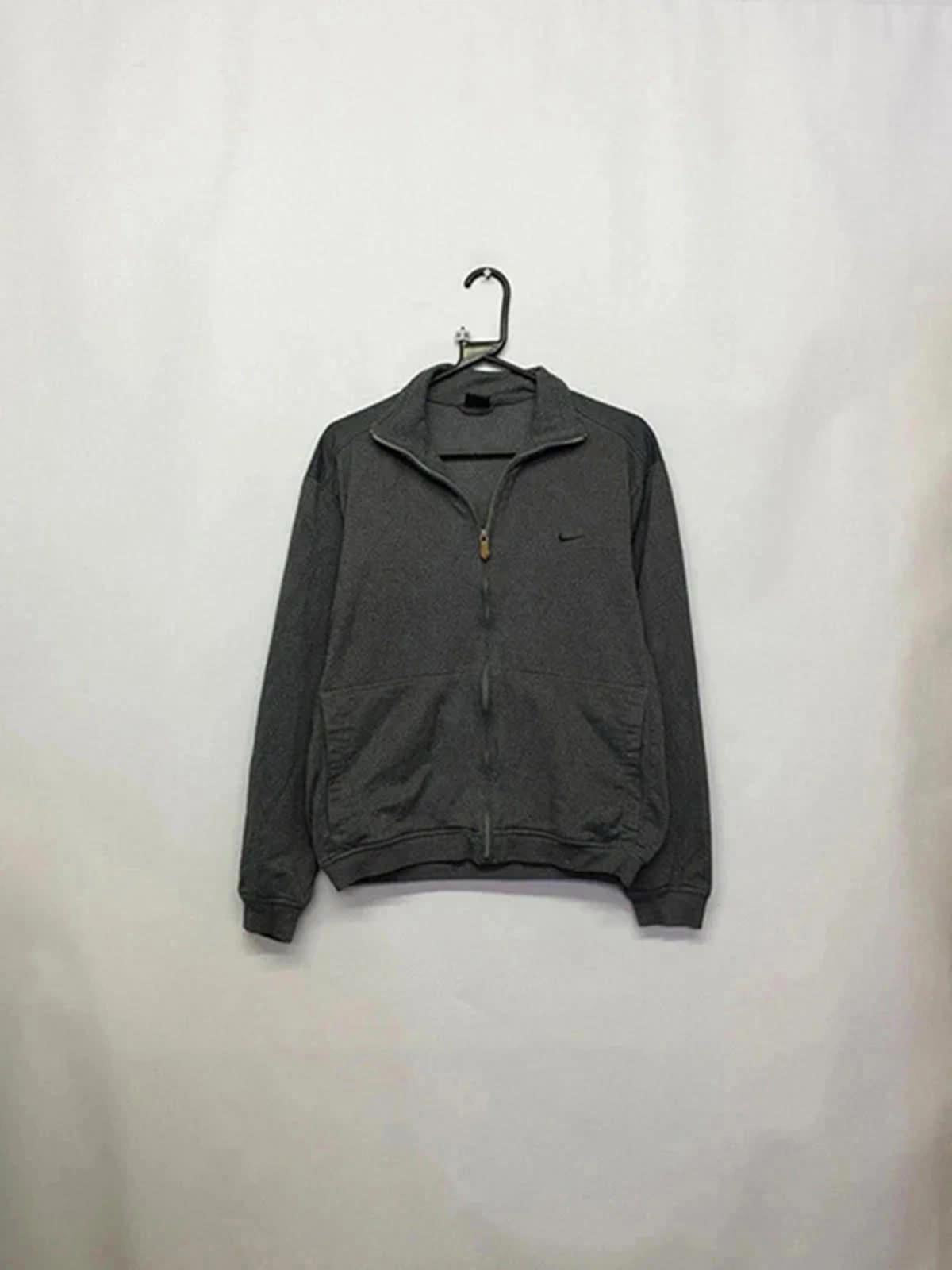 Nike Men's Grey Full-Zip Activewear Jacket