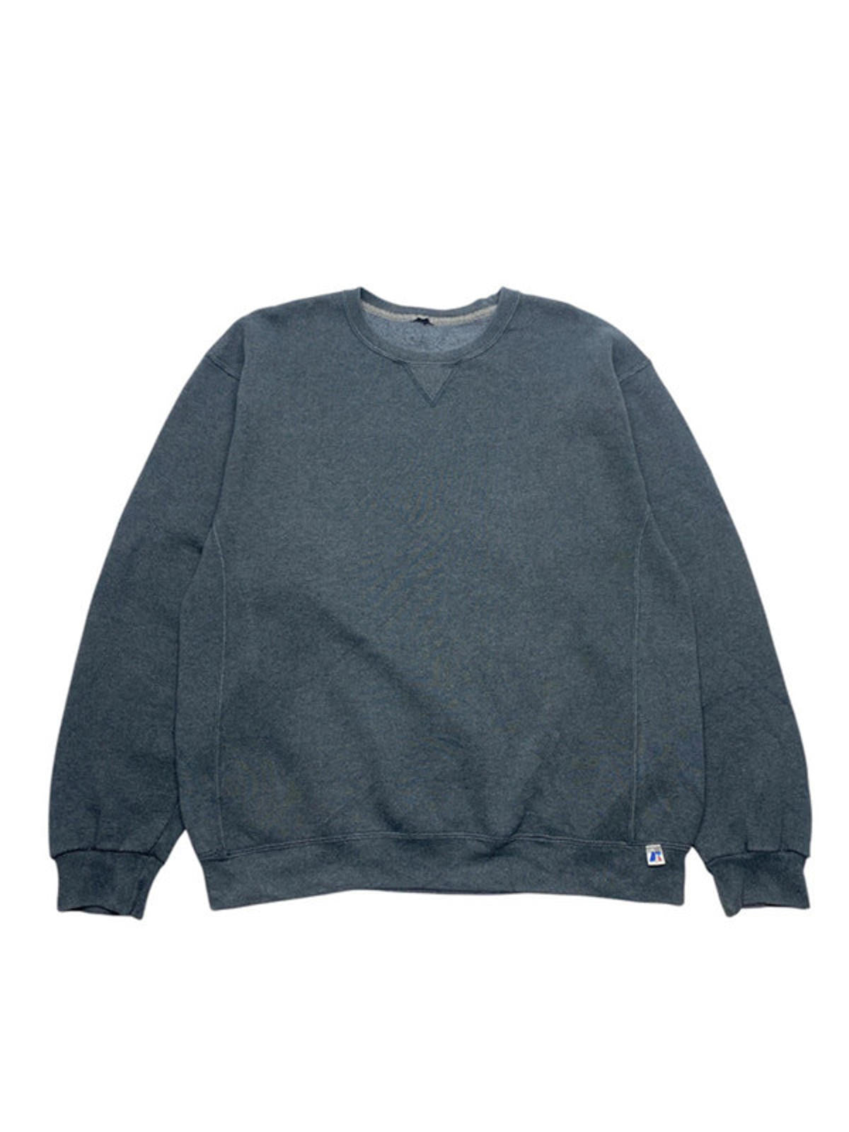 Grey Russell Athletic Blank Sweatshirt Men's Large