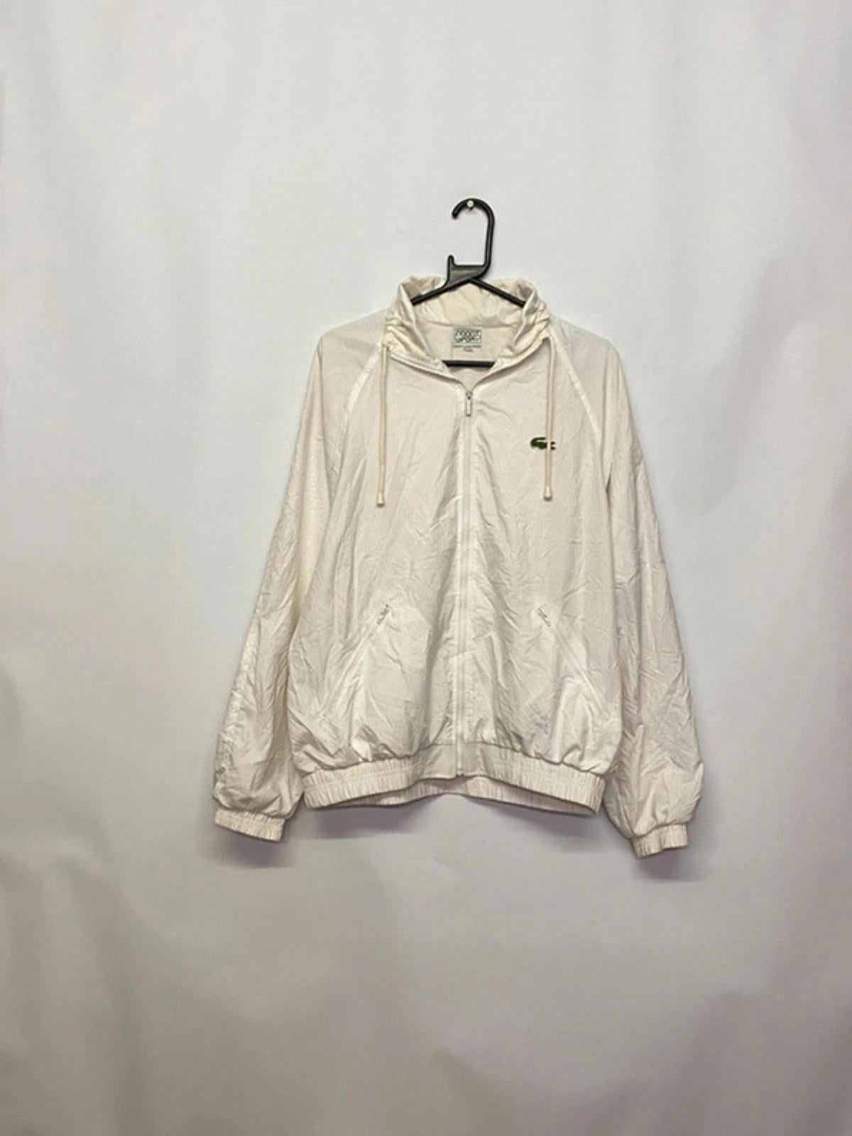 Lacoste Sport White Windbreaker Jacket