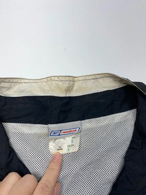 Reebok Vintage Black & White Windbreaker Jacket (Men’s 2XL / 54)