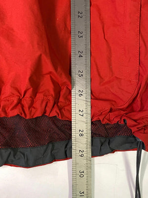 The North Face Red & Grey Lightweight Hooded Windbreaker Jacket