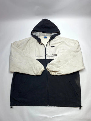 Reebok Vintage Two-Tone Hooded Windbreaker Jacket (Men’s XL/2XL)