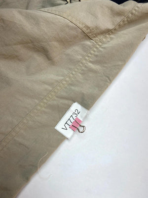 Vintage Kappa Beige Full-Zip Windbreaker Jacket