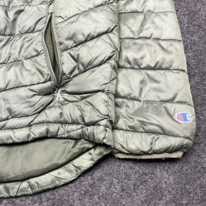 Green Champion Puffer Jacket Men's Large
