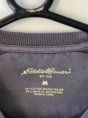 Eddie Bauer Logo Sweatshirt – Faded Black – Size M
