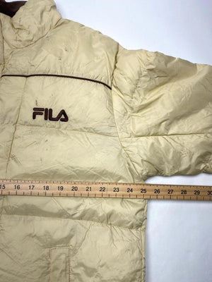 Vintage FILA Puffer Jacket – Beige / Brown