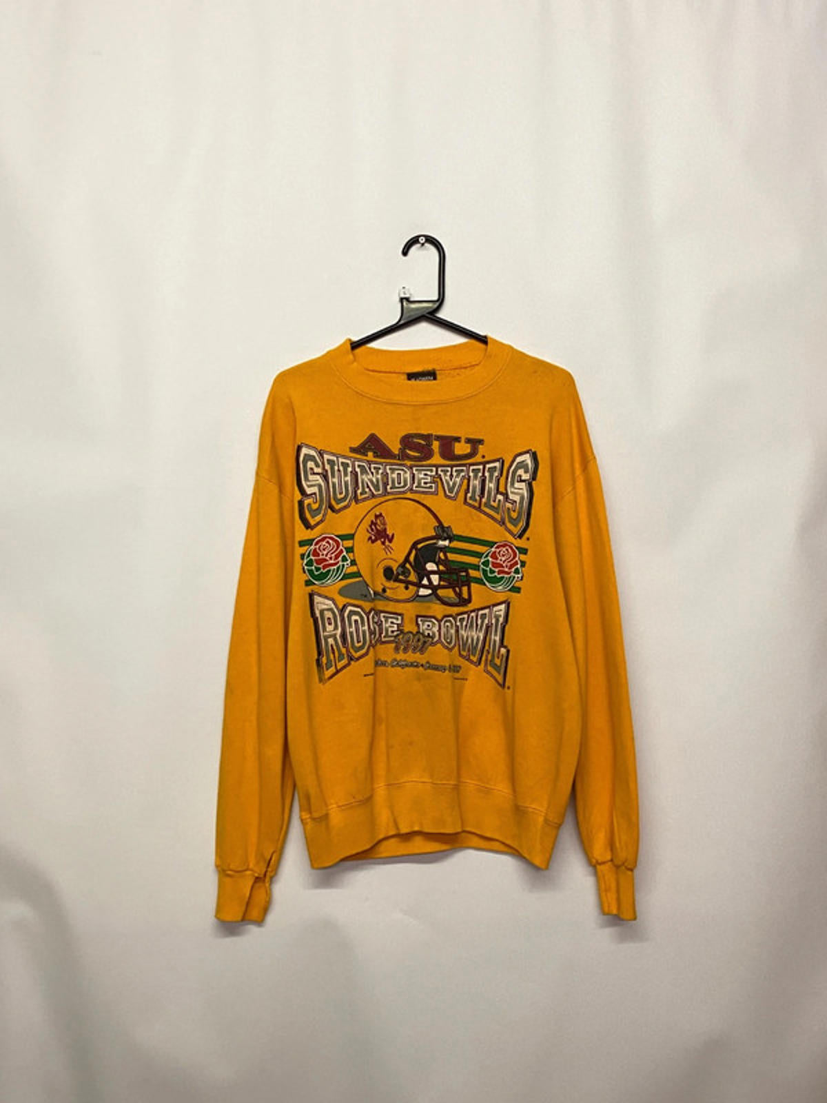 Vintage ASU Sun Devils Rose Bowl Sweatshirt Made in USA Size L
