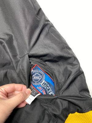 Vintage NHL Pittsburgh Penguins Hooded Jacket – Black/Yellow – Men’s XL