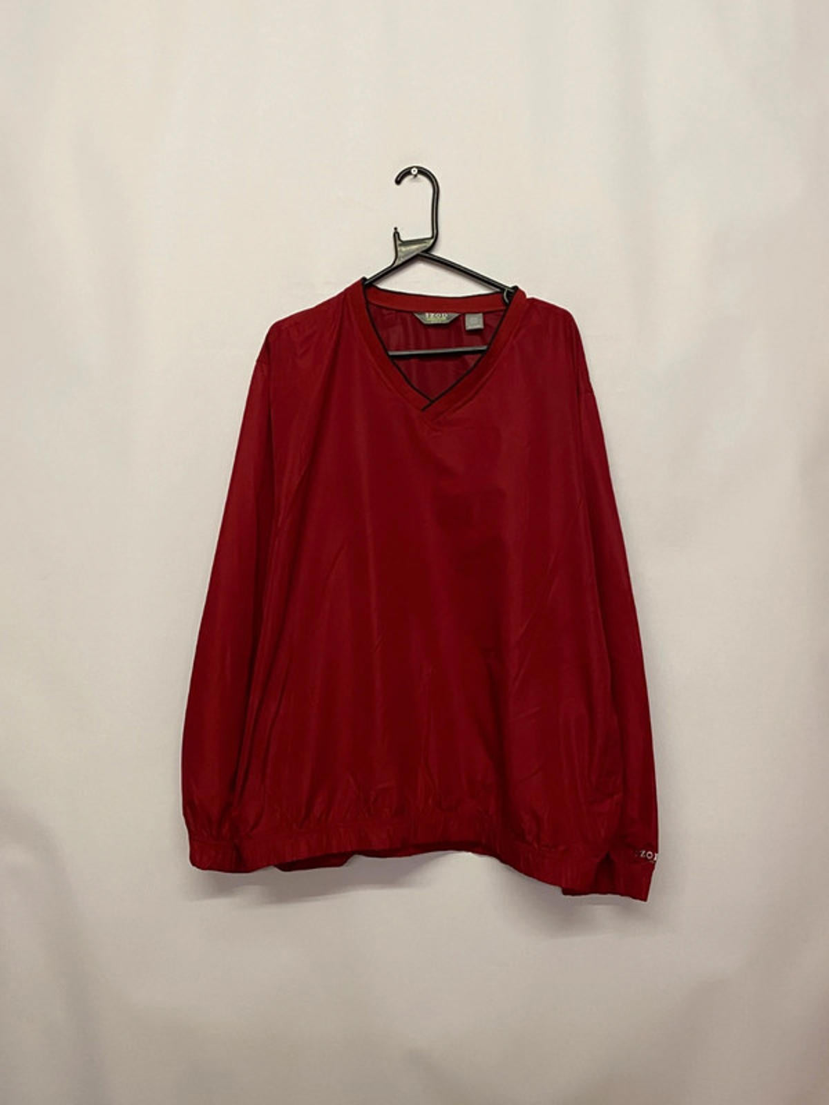 IZOD Golf Red Windbreaker Pullover