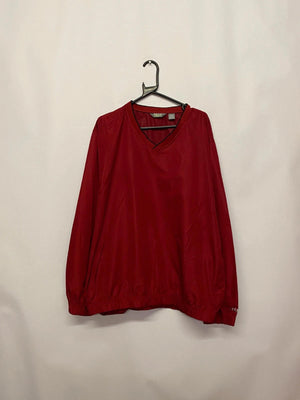 IZOD Golf Red Windbreaker Pullover