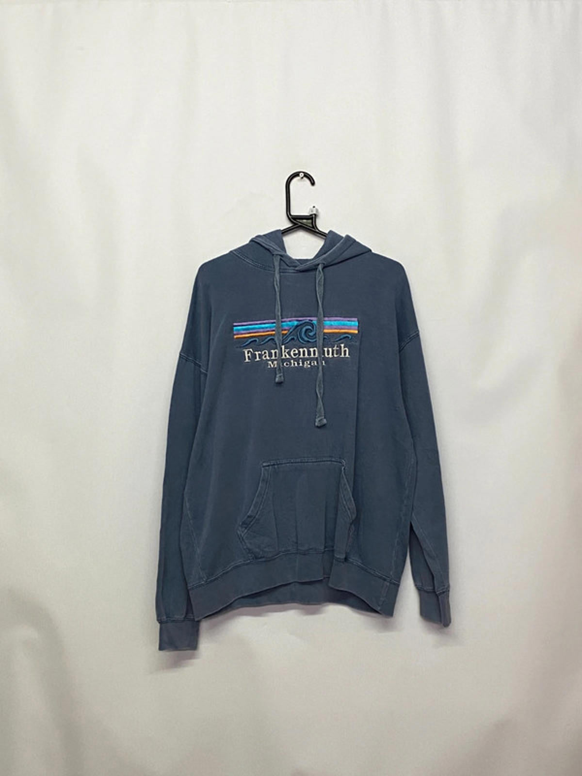 U.S. Vintage “Frankenmuth Michigan” Embroidered Hoodie Size L