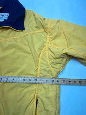 Vintage Columbia Sportswear Yellow Fleece-Lined Jacket