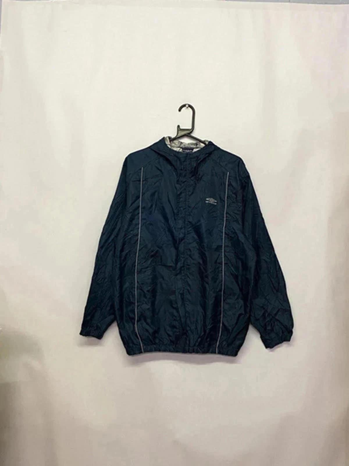 Vintage Umbro Navy Windbreaker Jacket – Retro 90s Style