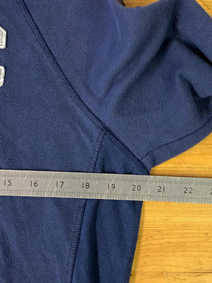 Champion Navy Hoodie with Varsity C Logo Size M