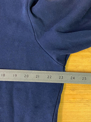 Puma Navy Blue Embossed Logo Hoodie Size M