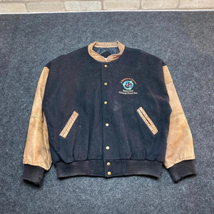 Vintage Black Pace Setter Varsity Jacket Men's Large