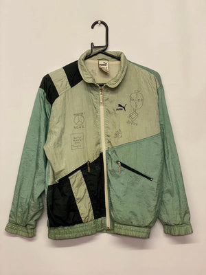 Vintage Puma Graphic Windbreaker Jacket