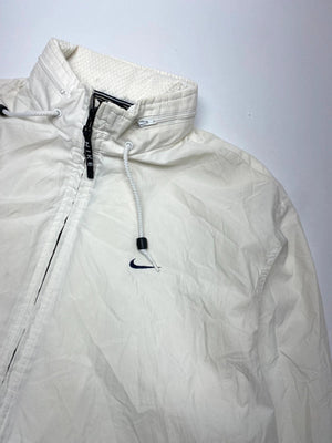 Nike Vintage White Full-Zip Windbreaker Jacket (Men’s L, Made in Thailand)