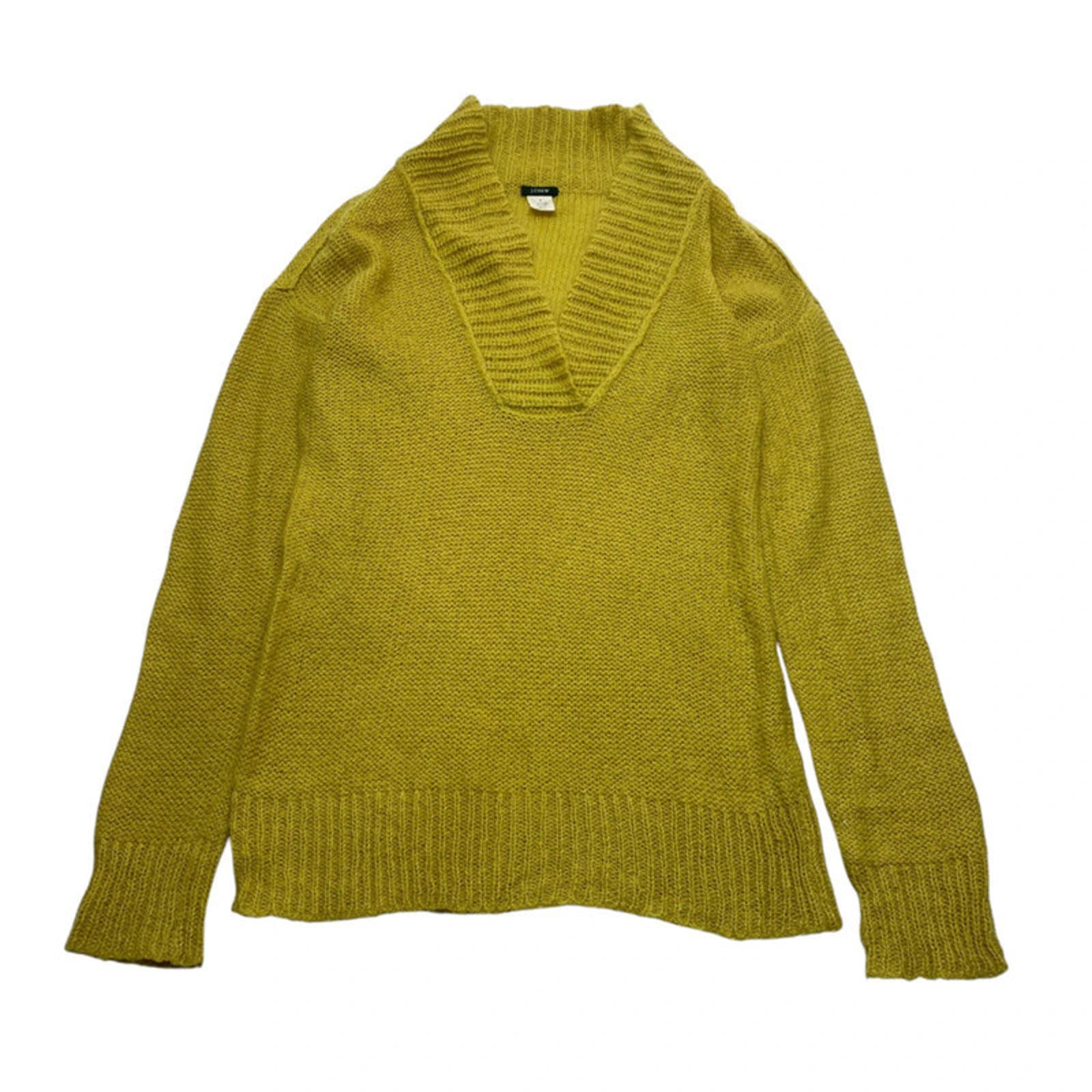 Yellow J.Crew V-neck Jumper Men's Small