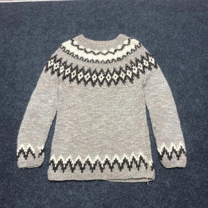 Vintage Grey Knitted Jumper Men's XS
