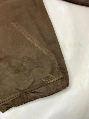 Lacoste Brown Padded Hooded Jacket Vintage Style – Size L