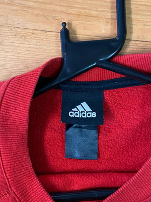 Adidas Red Logo Crewneck Sweatshirt