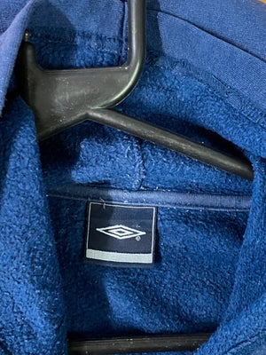 Vintage Umbro Navy Blue Embroidered Logo Hoodie