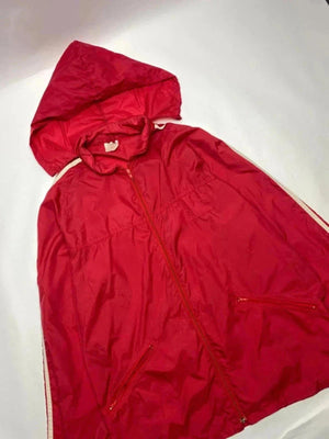 Adidas Vintage Red Hooded Windbreaker Jacket