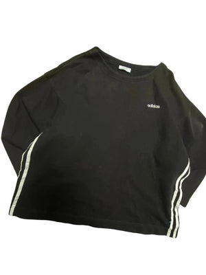 90s Black Adidas Sweater Men's XL
