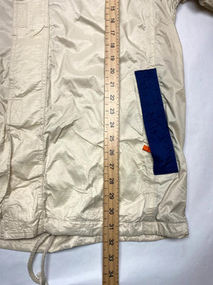 Vintage Adidas Blue & Cream Hooded Windbreaker Jacket (Men’s L)