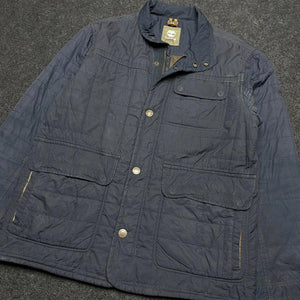 Navy Timberland Quilted Jacket Men's Medium