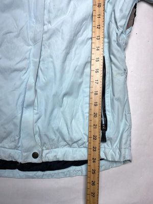 Columbia Titanium Light Blue & Cream Hooded Ski Jacket (Women’s S)