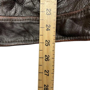 Black Leather Jacket Men's XL