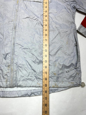Adidas Red & Grey Windbreaker Jacket – Size L / 40