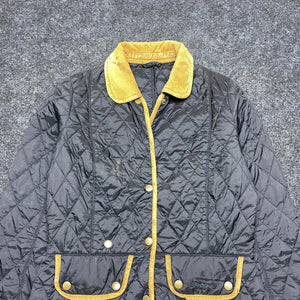 Black Barbour Quilted Jacket Women's Small
