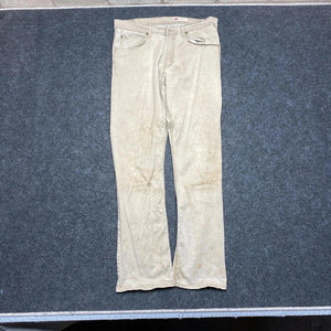 Beige Wrangler Straight Fit Trousers Women's W33
