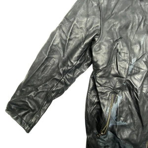 Black Leather Jacket Men's Medium