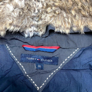 Black Tommy Hilfiger Long Down Jacket Men's XS