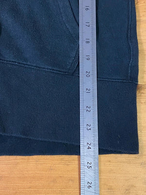 Nike Sportswear Black Zip-Up Hoodie with Red Swoosh Logo