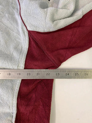 Adidas Grey & Burgundy Full-Zip Track Jacket – Size L