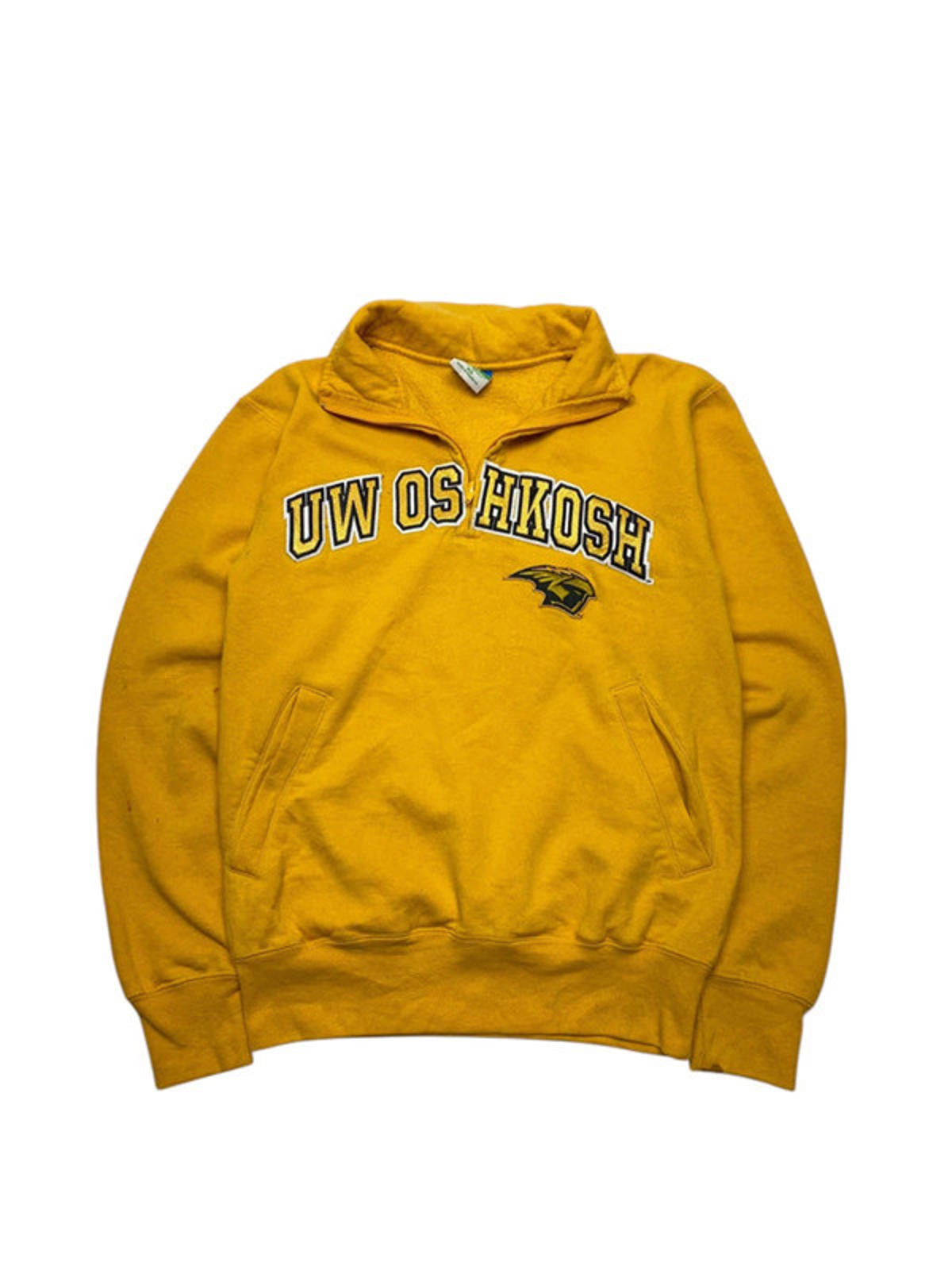 Mustard Champion Badge Hoodie Men's XS
